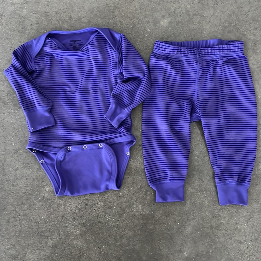 6 mo infant thermal Patagonia set